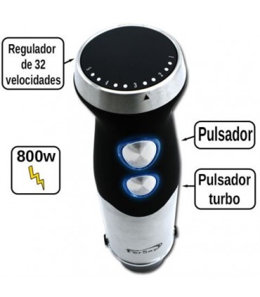 BATIDORA DE MANO INOX 500W 2 VEL