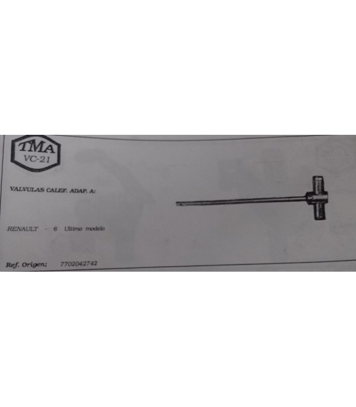 GRIFO CALEFACCION RENAULT R6 ULTIMO MODELO