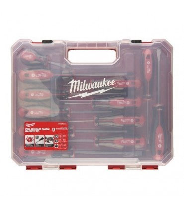 JUEGO DESTORNILLADORES 12UNID MILWAUKEE