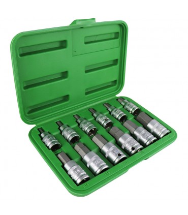 SET DE 12 PIEZAS DE 1/2" PUNTA HEXAGONAL