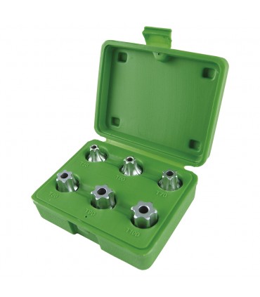 SET DE 6 PIEZAS DE 1/2" PUNTA TORX INVIOLABLE