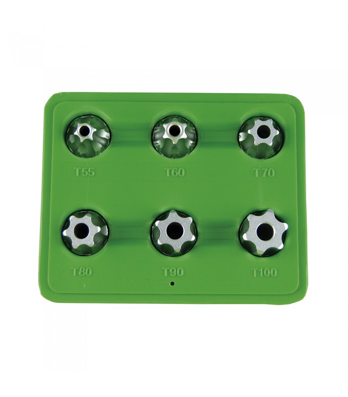 SET DE 6 PIEZAS DE 1/2" PUNTA TORX INVIOLABLE