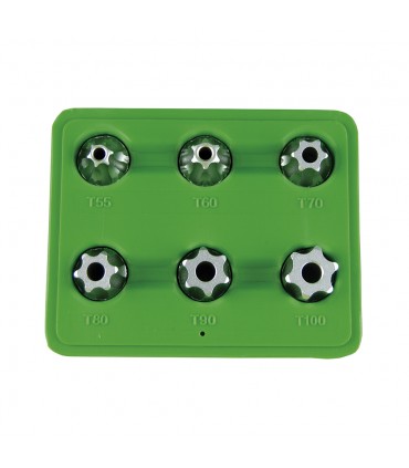 SET DE 6 PIEZAS DE 1/2" PUNTA TORX INVIOLABLE