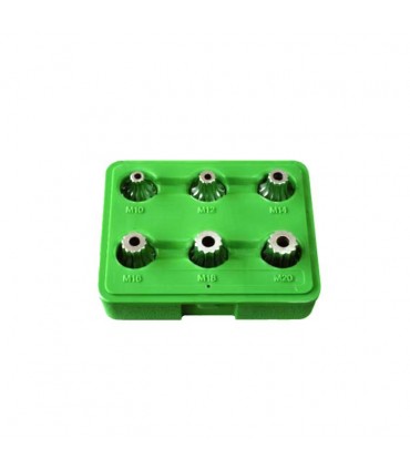 SET DE 6 PIEZAS DE 1/2" PUNTA 12 CANTOS INVIOLABLE / PUNTA XZN