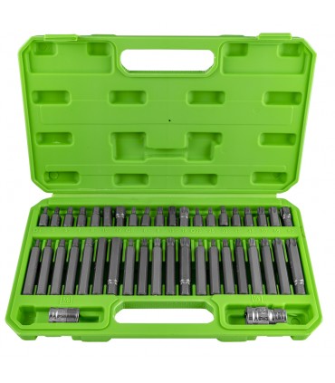 ESTUCHE DE 42 PIEZAS PARA TORNILLOS HEX, 12 CANTOS Y TORX