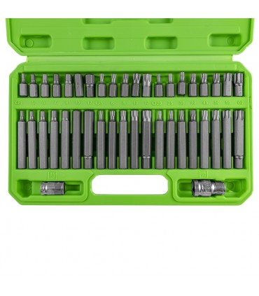 ESTUCHE DE 42 PIEZAS PARA TORNILLOS HEX, 12 CANTOS Y TORX
