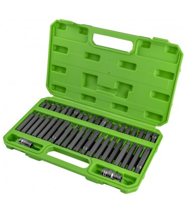 ESTUCHE DE 42 PIEZAS PARA TORNILLOS HEX, 12 CANTOS Y TORX