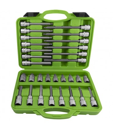 ESTUCHE DE PUNTAS PARA TORNILLOS HEXAGONALES 30 PIEZAS