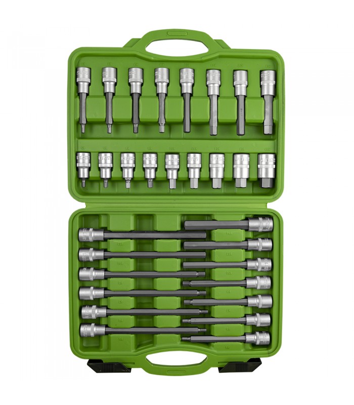 ESTUCHE DE PUNTAS PARA TORNILLOS HEXAGONALES 30 PIEZAS