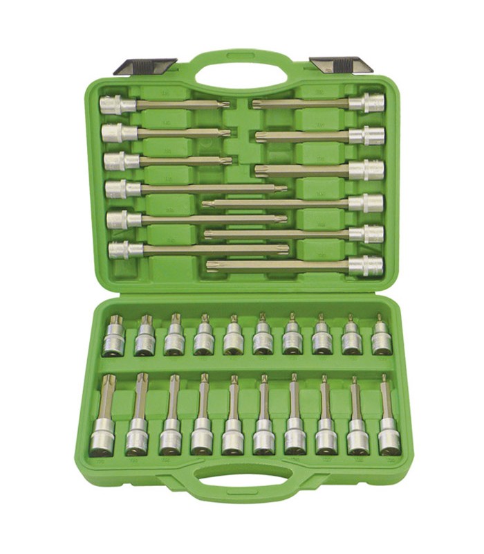 ESTUCHE DE PUNTAS PARA TORNILLOS TORX 32 PIEZAS