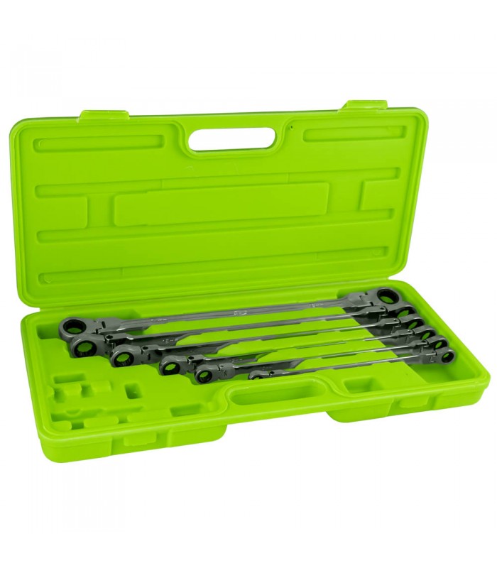 SET DE 6 LLAVES ARTICULADAS CON TRINQUETE