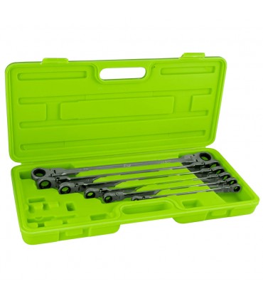 SET DE 6 LLAVES ARTICULADAS CON TRINQUETE