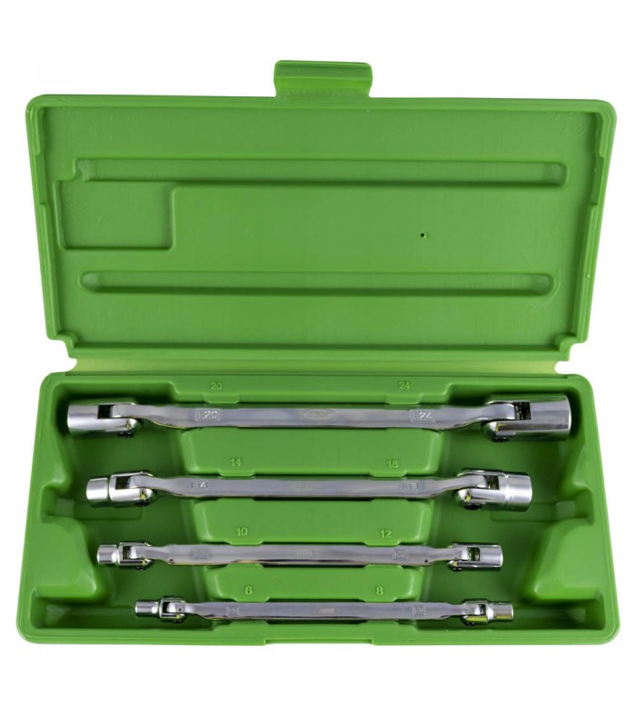ESTUCHE CON 4 LLAVES DE VASO ARTICULADAS TORX