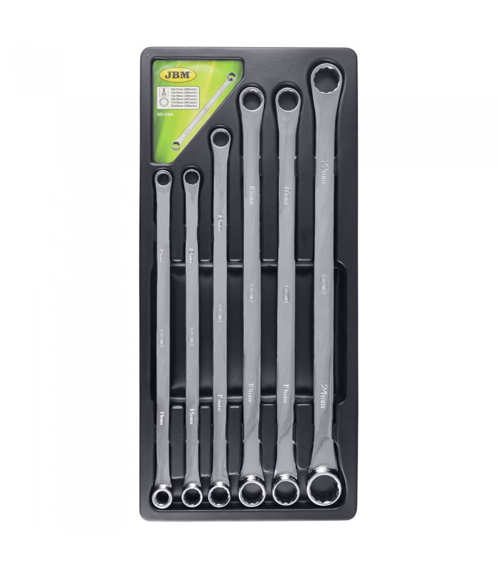 KIT DE 6 LLAVES EXTRALARGAS DE 12 CANTOS