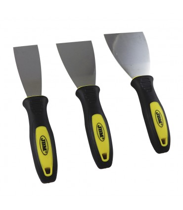 SET DE 3 ESPÁTULAS DE ACERO