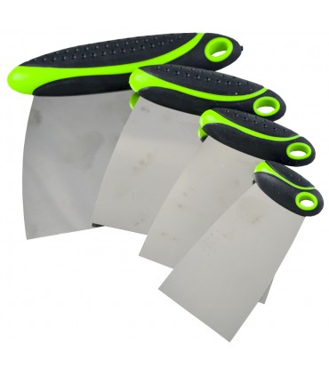 SET DE 4 ESPÁTULAS DE ACERO