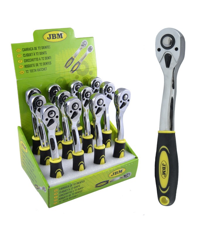 CARRACA CROMADA DE 72 DIENTES 3/8" 200MM