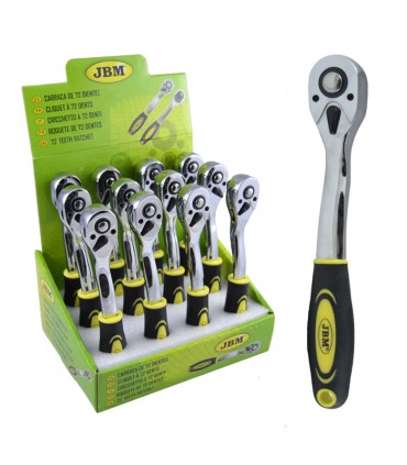 CARRACA CROMADA DE 72 DIENTES 3/8" 200MM