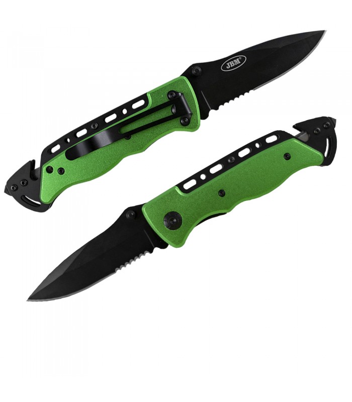 NAVAJA CON SISTEMA CORTA CINTURONES Y ROMPE CRISTALES