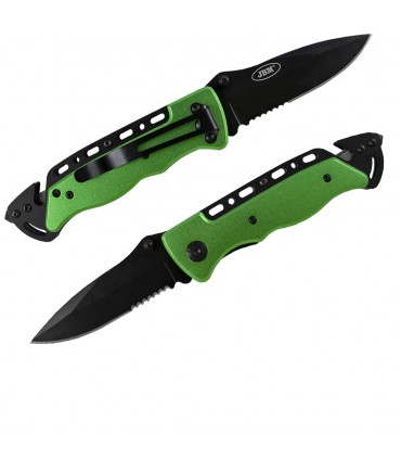 NAVAJA CON SISTEMA CORTA CINTURONES Y ROMPE CRISTALES