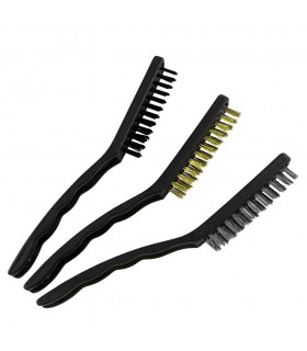SET DE 3 CEPILLOS METÁLICOS