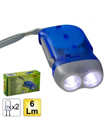 LINTERNA DE DINAMO DE 2 LEDS