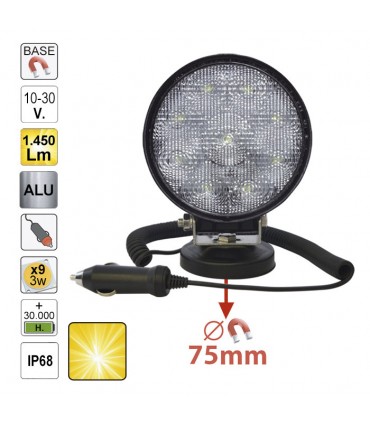 FARO TRABAJO LED - REDONDO