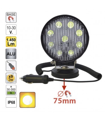 FARO TRABAJO LED - REDONDO
