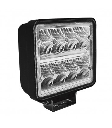 FARO DE TRABAJO DE 16 LEDS 24W CUADRADO LUZ DISPERSA