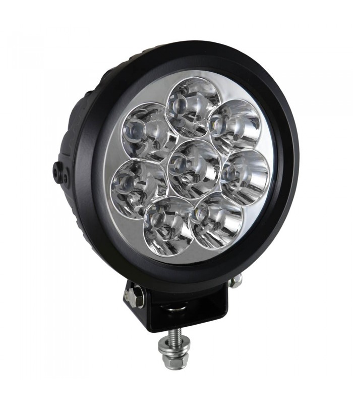 FARO DE TRABAJO DE 8 LEDS 80W REDONDO LUZ CONCENTRADA
