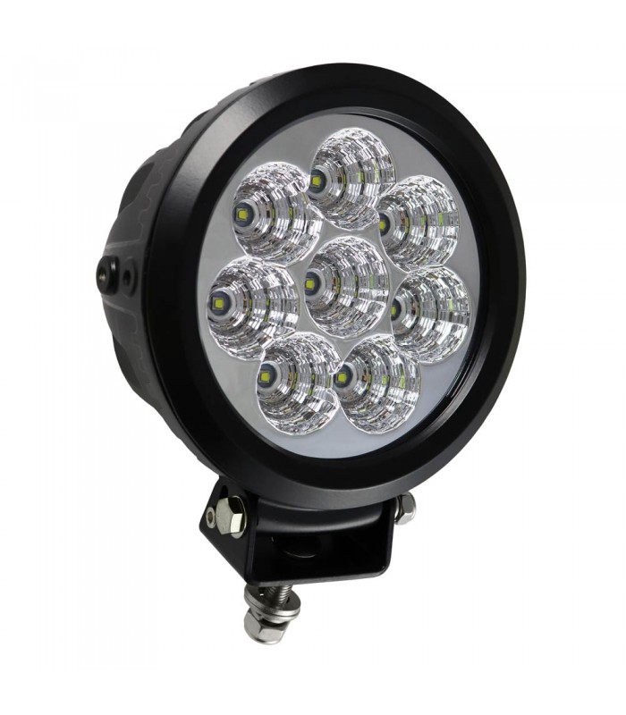 FARO DE TRABAJO DE 8 LEDS 80W REDONDO LUZ DISPERSA