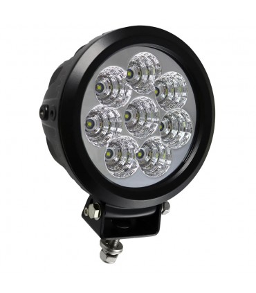 FARO DE TRABAJO DE 8 LEDS 80W REDONDO LUZ DISPERSA