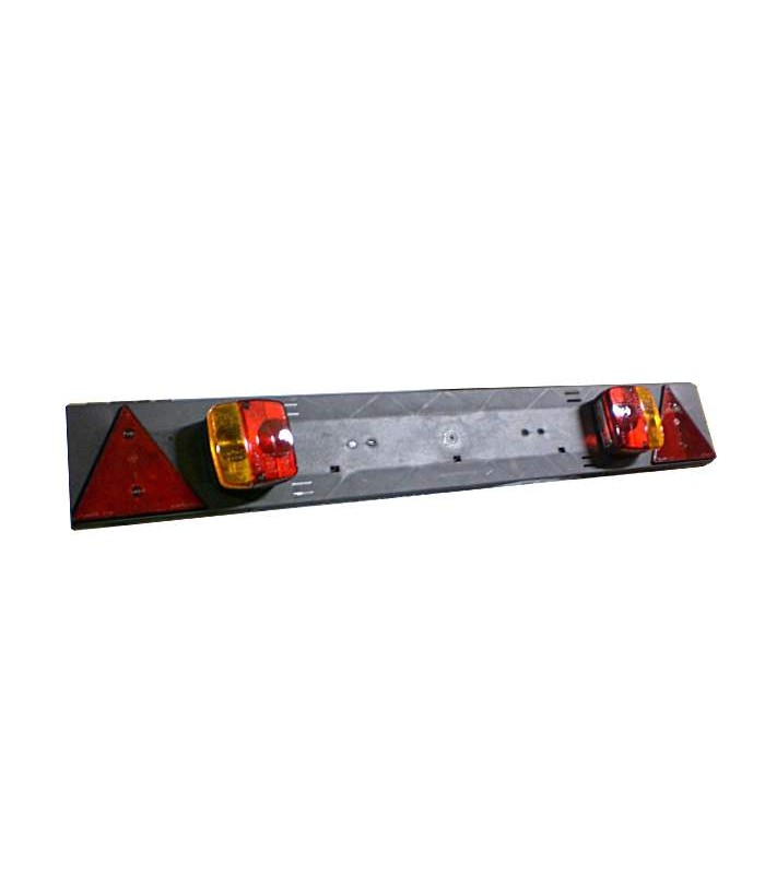BARRA PARA REMOLQUE DE 1.020X140MM. CON 2 PILOTOS, 2 CATAREFLECTANTES TRIANGULARES