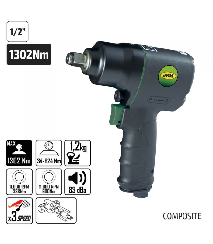 PISTOLA DE IMPACTO 1/2" MINI COMPOSITE