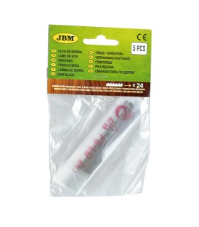 SET DE 5 HOJAS DE SIERRA CON 24 DIENTES PARA MADERA
