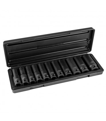 SET DE 11 VASOS DE IMPACTO HEXAGONAL DE 1/2"