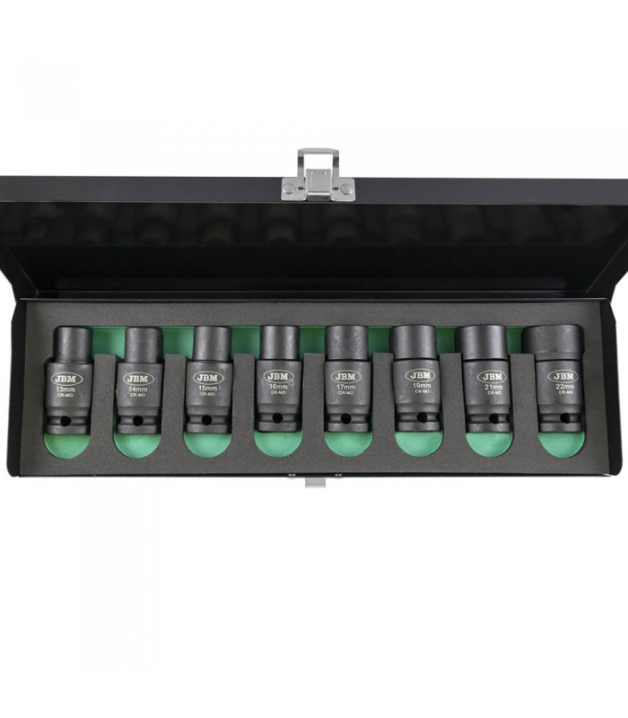 SET 8 VASOS IMPACTO HEX. CON DOBLE POSICION (FIJO/ARTICULADO)