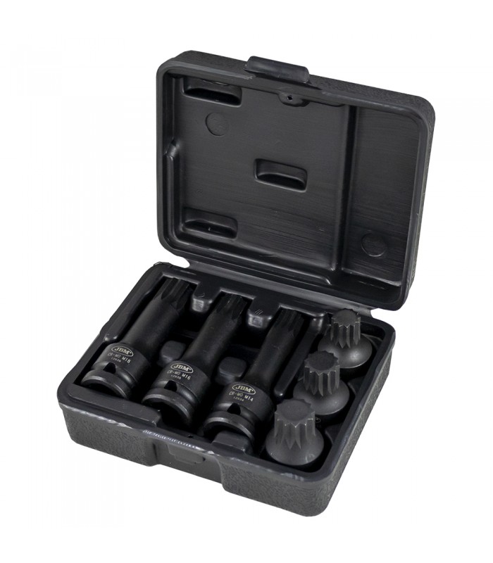 SET DE 6 VASOS PUNTA XZN DE IMPACTO DE 1/2"