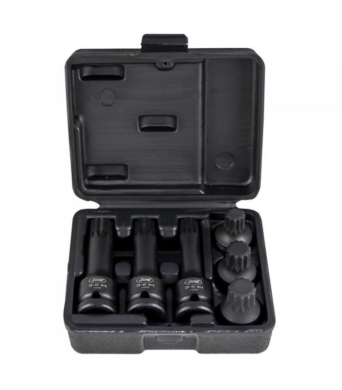 SET DE 6 VASOS PUNTA XZN DE IMPACTO DE 1/2"