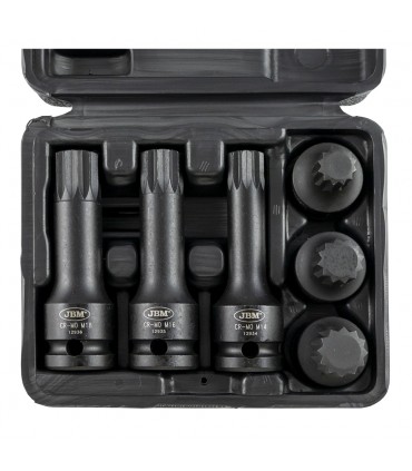 SET DE 6 VASOS PUNTA XZN DE IMPACTO DE 1/2"