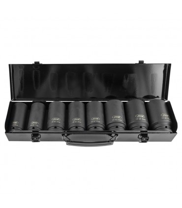 SET DE 8 VASOS DE IMPACTO HEXAGONALES 3/4"