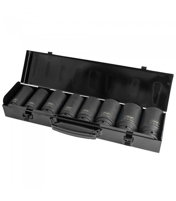 SET DE 8 VASOS DE IMPACTO HEXAGONALES 3/4"