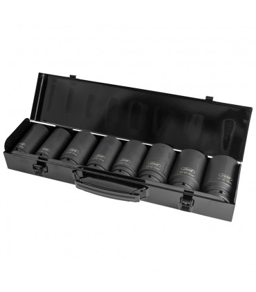 SET DE 8 VASOS DE IMPACTO HEXAGONALES 3/4"