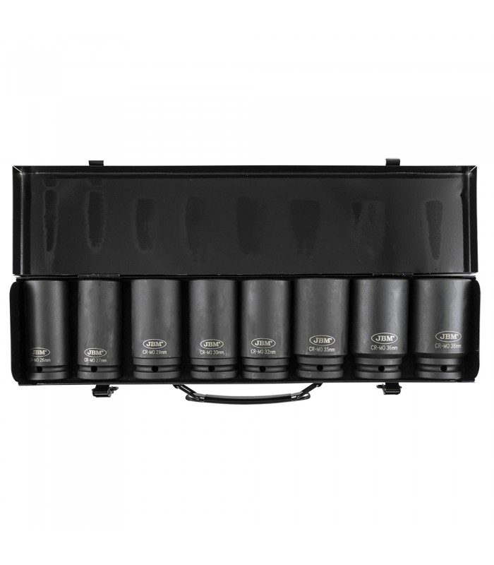 SET DE 8 VASOS DE IMPACTO HEXAGONALES 3/4"