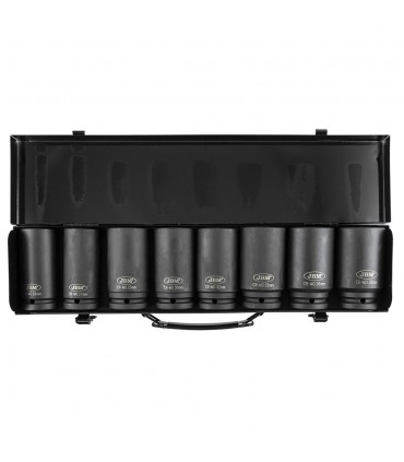 SET DE 8 VASOS DE IMPACTO HEXAGONALES 3/4"