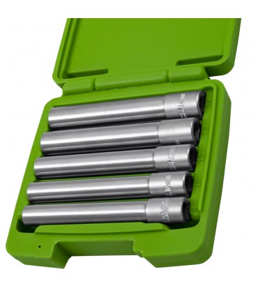 SET DE 5 VASOS 3/8" HEX. EXTRALARGOS