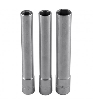 SET DE 5 VASOS 3/8" HEX. EXTRALARGOS