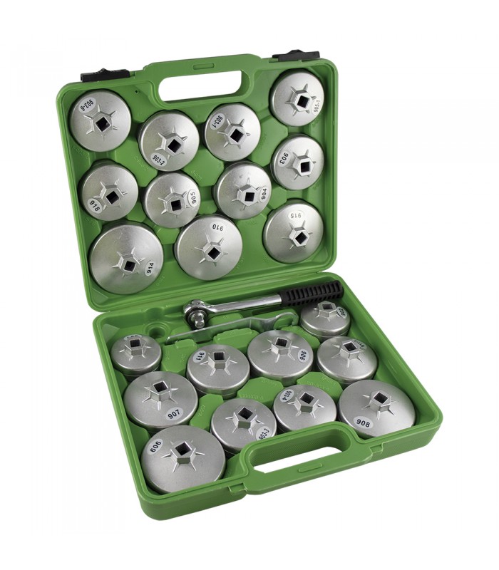 JUEGO DE EXTRACTORES PARA FILTROS DE ACEITE / 23 PIEZAS EN ALUMINIO