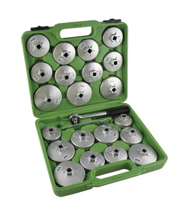 JUEGO DE EXTRACTORES PARA FILTROS DE ACEITE / 23 PIEZAS EN ALUMINIO
