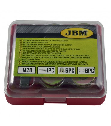 SET REPARADOR DE ROSCAS DE TAPON DE CARTER (M-20)